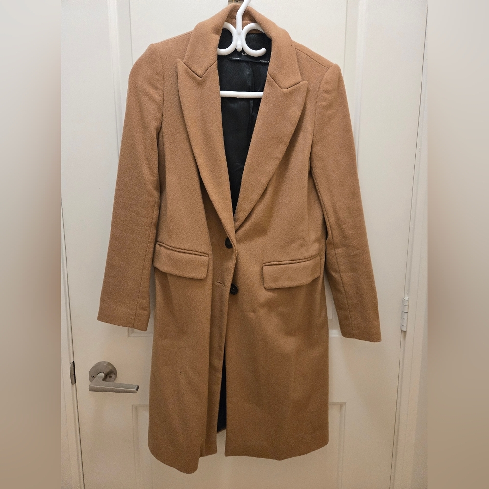 Zara Basic Coat - Picture 2 of 4